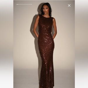 COPY - Brand New Meshki Madera Backless Sequin Maxi Gown